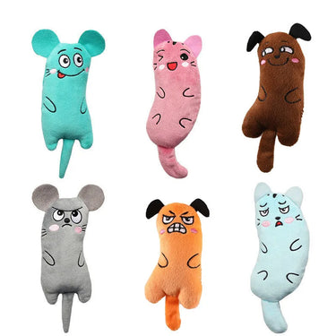 Cute Cat Toys Funny Interactive Plush Cat Toy Mini Teeth Grinding Catnip Toys Kitten Chewing Squeaky Toy Pets Accessories, Gift For Pet 60